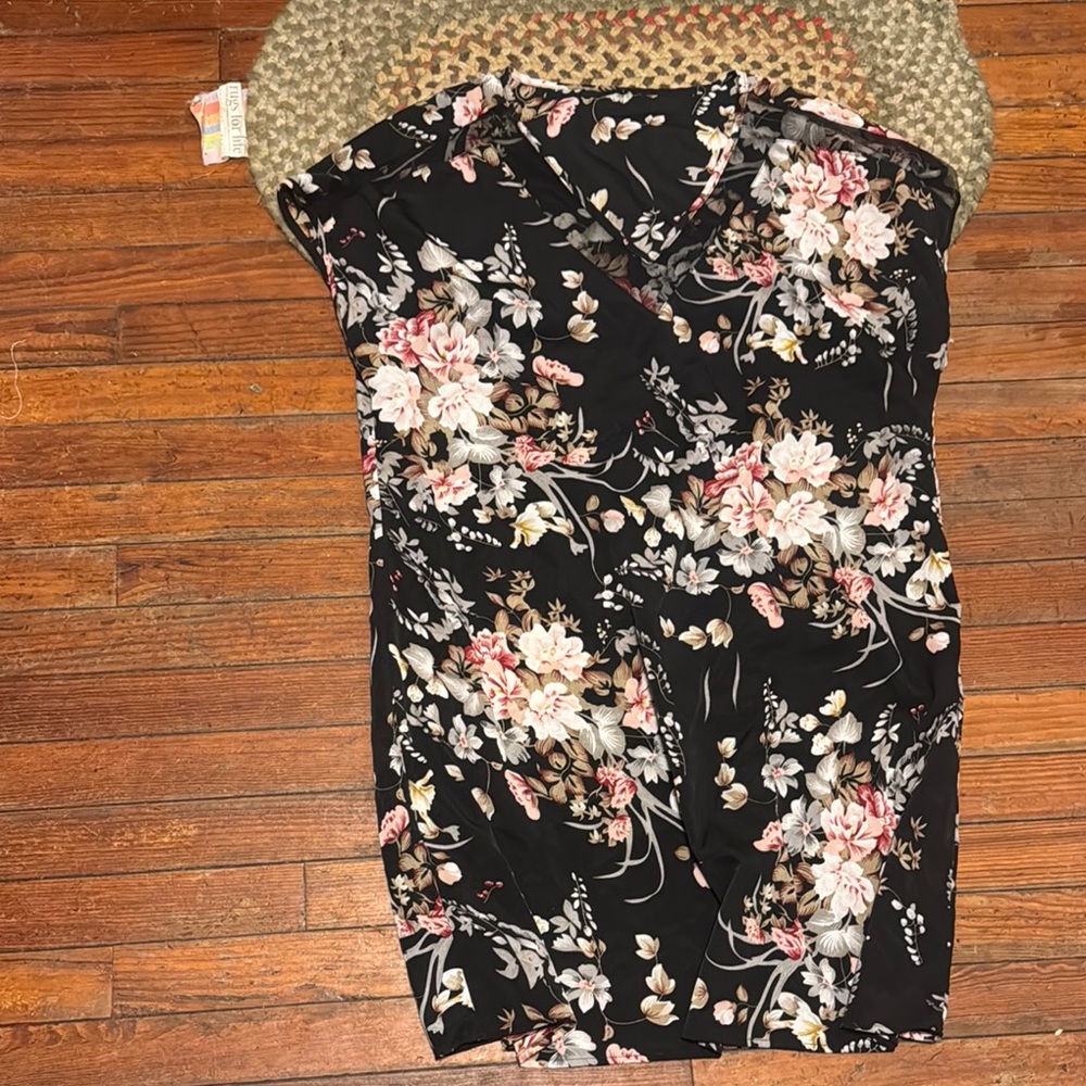 Chic Nation Black Floral Dress fall autumn